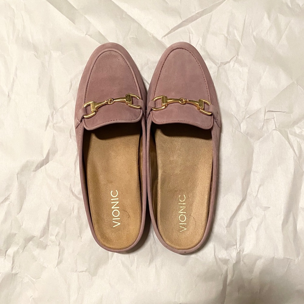 VIONIC Adeline mule / flats with arch support 7.5